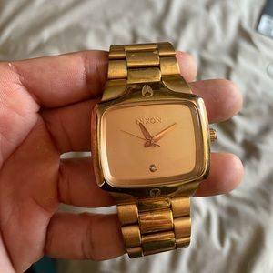Gold Nixon Watch